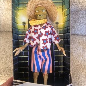Vintage Tales from the Cryptkeeper Doll with Floral Shirt and Striped Shorts